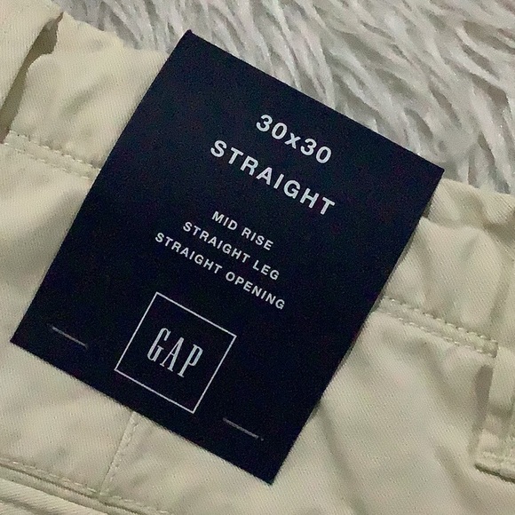 Gap men’s mid rise straight khaki uniform school pants size 30x30 NEW - Picture 8 of 8